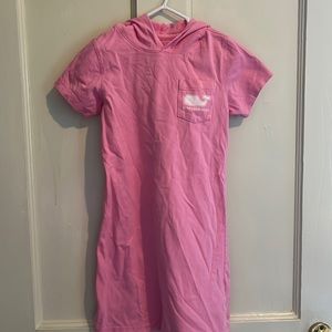 Pink vineyard vine extra small (5-6) T-shirt dress with hood